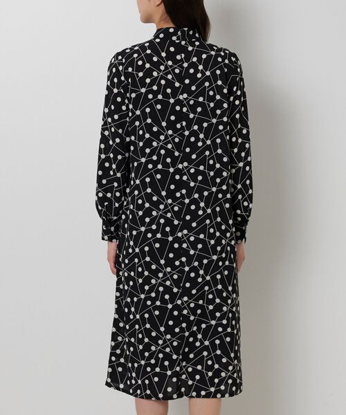 NARACAMICIE / ナラカミーチェ ロング・マキシ丈ワンピース | 【NARACAMICIE】リボン付きラインドットワンピース | 詳細3