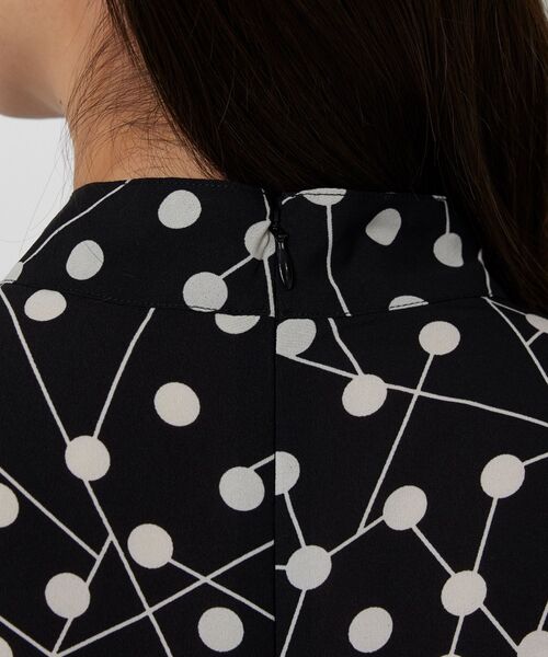 NARACAMICIE / ナラカミーチェ ロング・マキシ丈ワンピース | 【NARACAMICIE】リボン付きラインドットワンピース | 詳細5