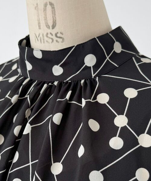 NARACAMICIE / ナラカミーチェ ロング・マキシ丈ワンピース | 【NARACAMICIE】リボン付きラインドットワンピース | 詳細6