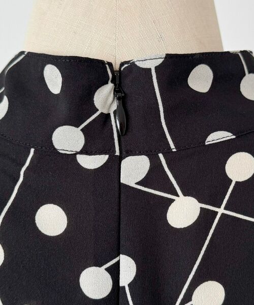 NARACAMICIE / ナラカミーチェ ロング・マキシ丈ワンピース | 【NARACAMICIE】リボン付きラインドットワンピース | 詳細7