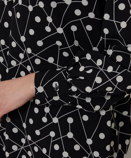 NARACAMICIE / ナラカミーチェ ロング・マキシ丈ワンピース | 【NARACAMICIE】リボン付きラインドットワンピース | 詳細8
