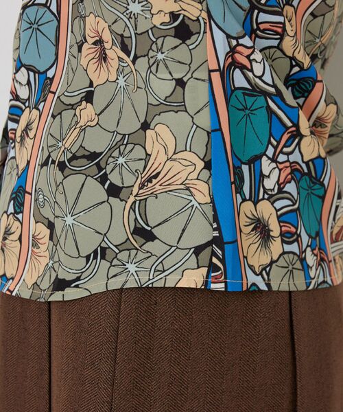 NARACAMICIE / ナラカミーチェ シャツ・ブラウス | 【NARACAMICIE】ステンドグラス柄ボウタイ長袖ブラウス | 詳細9