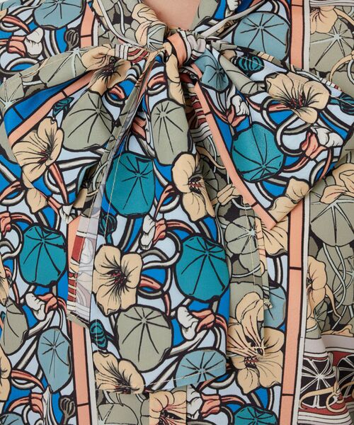 NARACAMICIE / ナラカミーチェ シャツ・ブラウス | 【NARACAMICIE】ステンドグラス柄ボウタイ長袖ブラウス | 詳細6