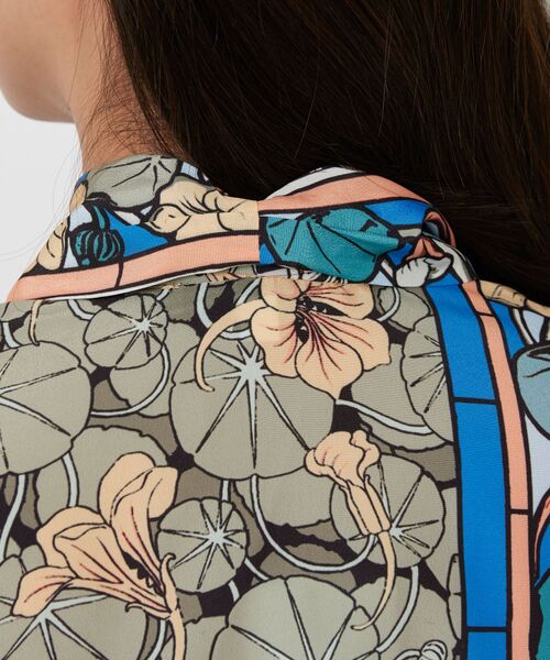 NARACAMICIE / ナラカミーチェ シャツ・ブラウス | 【NARACAMICIE】ステンドグラス柄ボウタイ長袖ブラウス | 詳細7