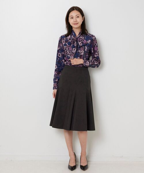 NARACAMICIE / ナラカミーチェ シャツ・ブラウス | 【NARACAMICIE】ステンドグラス柄ボウタイ長袖ブラウス | 詳細16