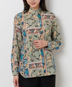 NARACAMICIE / ナラカミーチェ シャツ・ブラウス | 【NARACAMICIE】ステンドグラス長袖オーバーブラウス