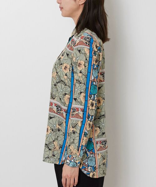 NARACAMICIE / ナラカミーチェ シャツ・ブラウス | 【NARACAMICIE】ステンドグラス長袖オーバーブラウス | 詳細3