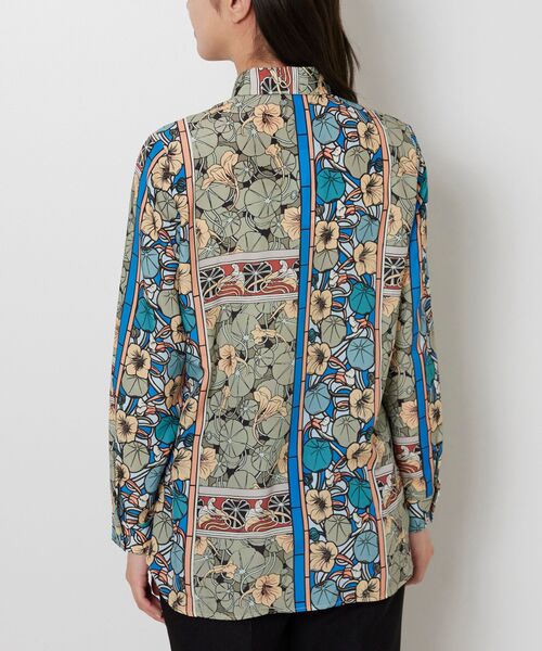 NARACAMICIE / ナラカミーチェ シャツ・ブラウス | 【NARACAMICIE】ステンドグラス長袖オーバーブラウス | 詳細4