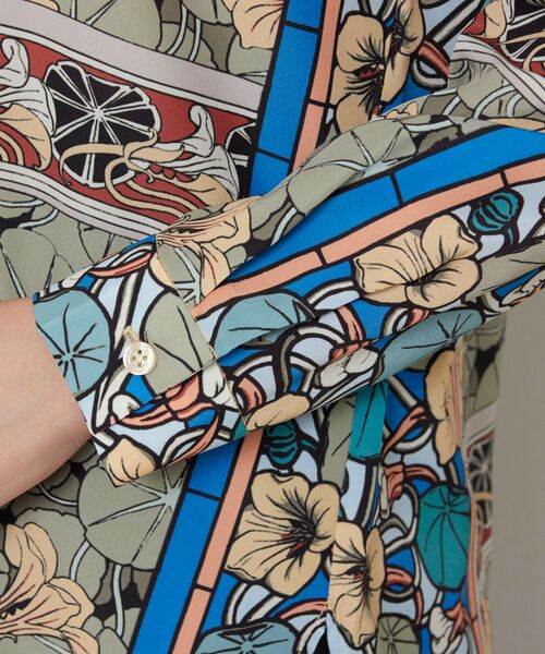 NARACAMICIE / ナラカミーチェ シャツ・ブラウス | 【NARACAMICIE】ステンドグラス長袖オーバーブラウス | 詳細7