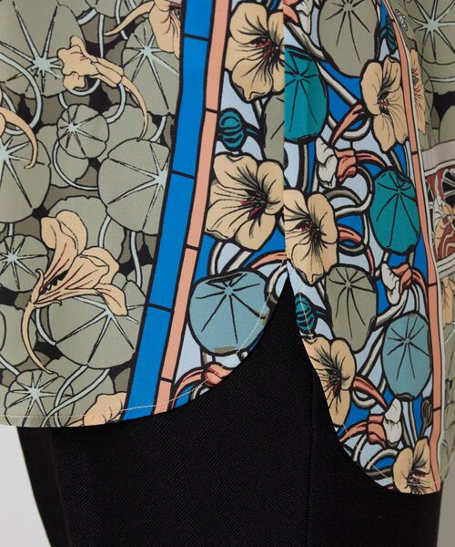 NARACAMICIE / ナラカミーチェ シャツ・ブラウス | 【NARACAMICIE】ステンドグラス長袖オーバーブラウス | 詳細8