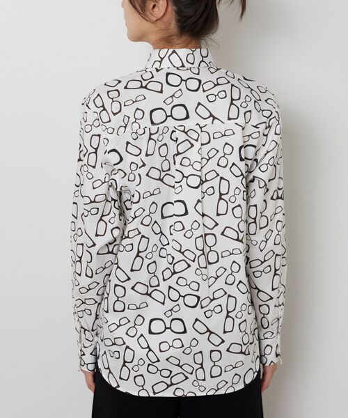 NARACAMICIE / ナラカミーチェ シャツ・ブラウス | 【NARACAMICIE】メガネ柄コットンシャツ | 詳細5