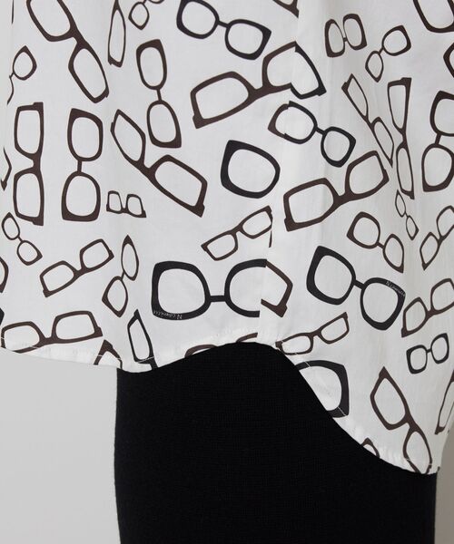 NARACAMICIE / ナラカミーチェ シャツ・ブラウス | 【NARACAMICIE】メガネ柄コットンシャツ | 詳細9