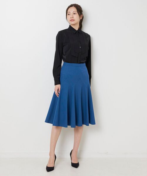 NARACAMICIE / ナラカミーチェ シャツ・ブラウス | 【NARACAMICIE】無地ジョーゼットフロント長袖シャツブラウス | 詳細12