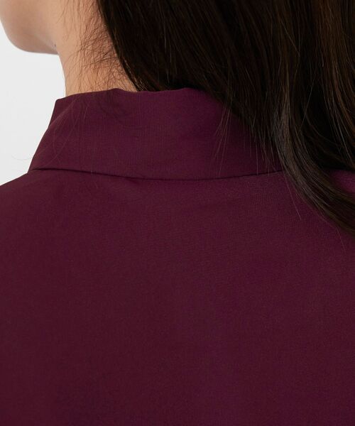 NARACAMICIE / ナラカミーチェ シャツ・ブラウス | 【NARACAMICIE】無地ジョーゼットフロント長袖シャツブラウス | 詳細7