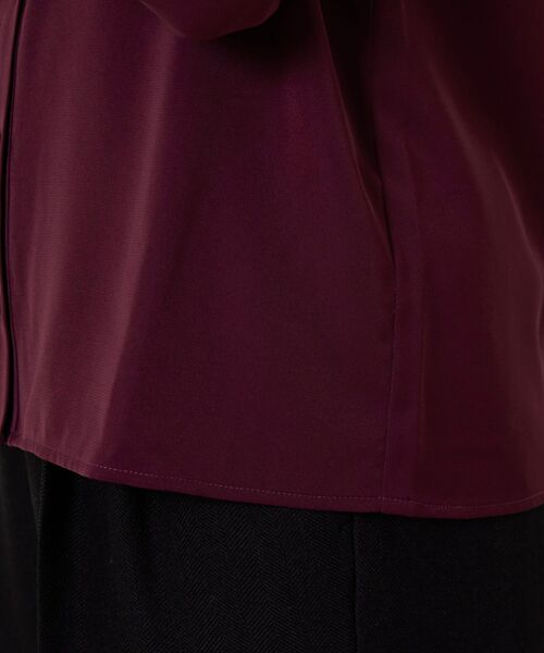 NARACAMICIE / ナラカミーチェ シャツ・ブラウス | 【NARACAMICIE】無地ジョーゼットフロント長袖シャツブラウス | 詳細9