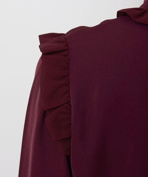 NARACAMICIE / ナラカミーチェ シャツ・ブラウス | 【NARACAMICIE】無地ジョーゼットミニフリル長袖ブラウス | 詳細7