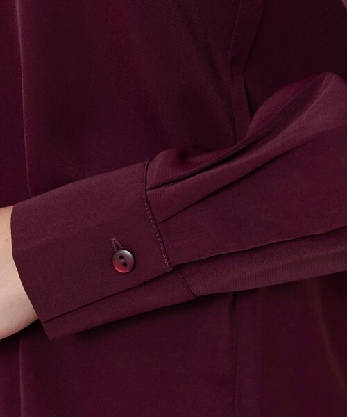 NARACAMICIE / ナラカミーチェ シャツ・ブラウス | 【NARACAMICIE】無地ジョーゼットミニフリル長袖ブラウス | 詳細8