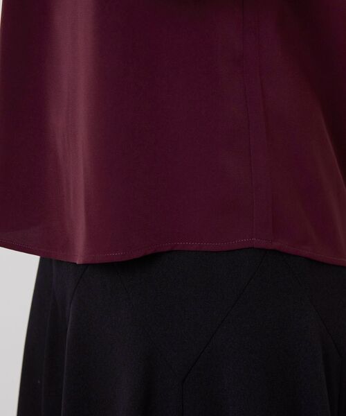 NARACAMICIE / ナラカミーチェ シャツ・ブラウス | 【NARACAMICIE】無地ジョーゼットミニフリル長袖ブラウス | 詳細9