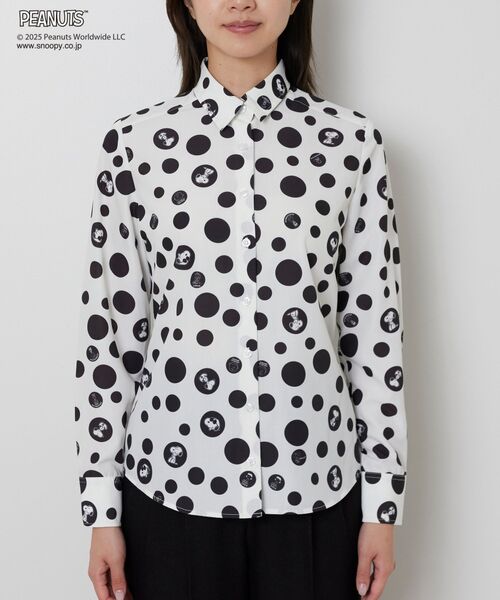 NARACAMICIE / ナラカミーチェ シャツ・ブラウス | 【PEANUTS】ドット柄長袖シャツ | 詳細3