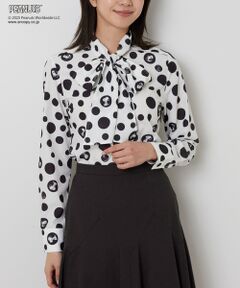 NARACAMICIE / ナラカミーチェ シャツ・ブラウス | 【PEANUTS】ドット柄ボウタイ長袖ブラウス