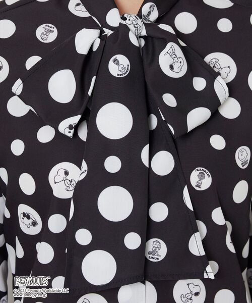 NARACAMICIE / ナラカミーチェ シャツ・ブラウス | 【PEANUTS】ドット柄ボウタイ長袖ブラウス | 詳細10