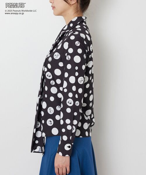NARACAMICIE / ナラカミーチェ シャツ・ブラウス | 【PEANUTS】ドット柄ボウタイ長袖ブラウス | 詳細4