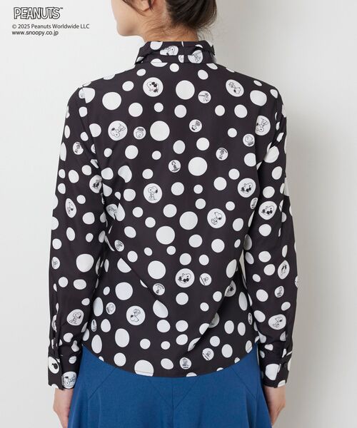 NARACAMICIE / ナラカミーチェ シャツ・ブラウス | 【PEANUTS】ドット柄ボウタイ長袖ブラウス | 詳細5