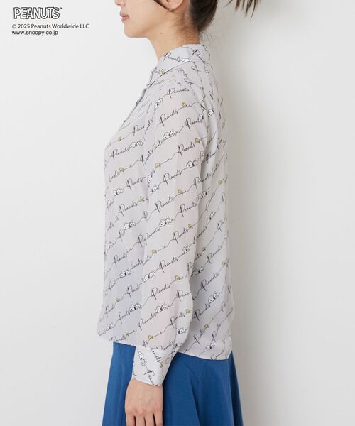 NARACAMICIE / ナラカミーチェ シャツ・ブラウス | 【PEANUTS】ライン柄長袖シャツ | 詳細4