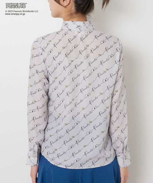 NARACAMICIE / ナラカミーチェ シャツ・ブラウス | 【PEANUTS】ライン柄長袖シャツ | 詳細5