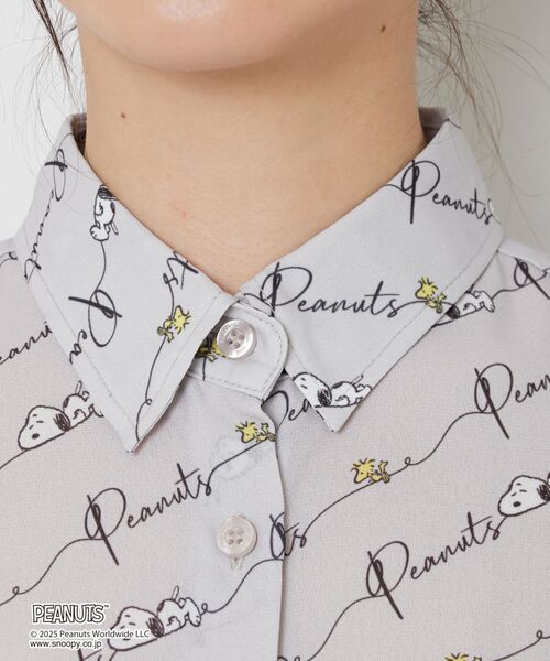 NARACAMICIE / ナラカミーチェ シャツ・ブラウス | 【PEANUTS】ライン柄長袖シャツ | 詳細6