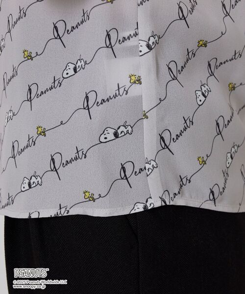 NARACAMICIE / ナラカミーチェ シャツ・ブラウス | 【PEANUTS】ライン柄ボウタイ長袖ブラウス | 詳細10