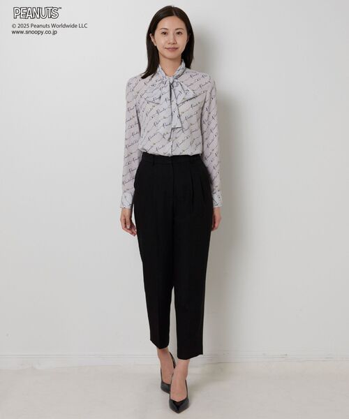 NARACAMICIE / ナラカミーチェ シャツ・ブラウス | 【PEANUTS】ライン柄ボウタイ長袖ブラウス | 詳細13