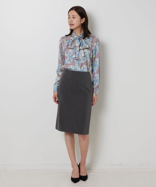 NARACAMICIE / ナラカミーチェ シャツ・ブラウス | 【NARACAMICIE】GENIUS 森柄ボウタイ長袖ブラウス | 詳細11