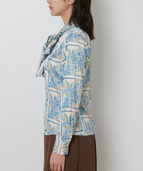 NARACAMICIE / ナラカミーチェ シャツ・ブラウス | 【NARACAMICIE】GENIUS 森柄ボウタイ長袖ブラウス | 詳細13