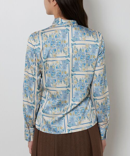 NARACAMICIE / ナラカミーチェ シャツ・ブラウス | 【NARACAMICIE】GENIUS 森柄ボウタイ長袖ブラウス | 詳細14