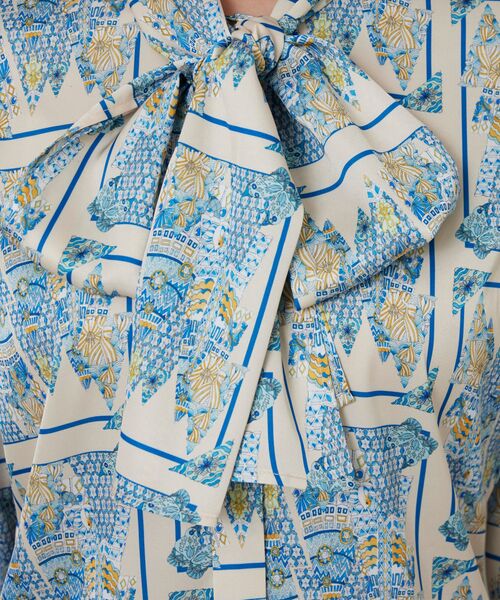 NARACAMICIE / ナラカミーチェ シャツ・ブラウス | 【NARACAMICIE】GENIUS 森柄ボウタイ長袖ブラウス | 詳細16