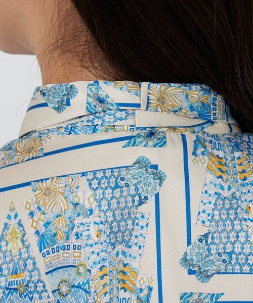 NARACAMICIE / ナラカミーチェ シャツ・ブラウス | 【NARACAMICIE】GENIUS 森柄ボウタイ長袖ブラウス | 詳細17