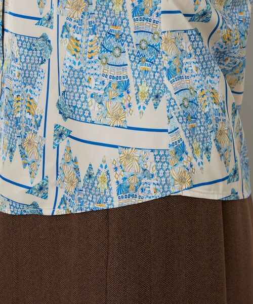 NARACAMICIE / ナラカミーチェ シャツ・ブラウス | 【NARACAMICIE】GENIUS 森柄ボウタイ長袖ブラウス | 詳細19