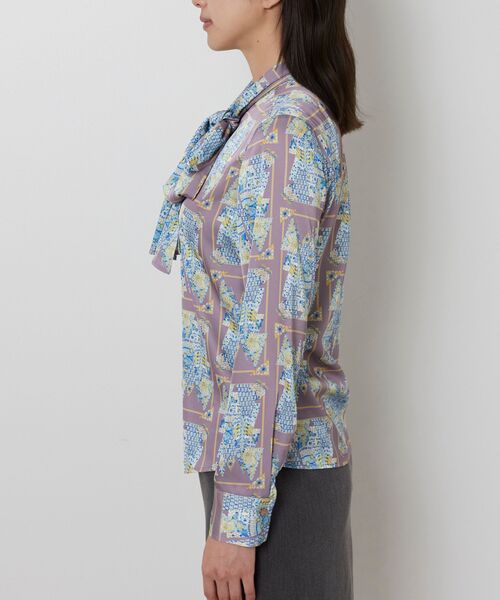 NARACAMICIE / ナラカミーチェ シャツ・ブラウス | 【NARACAMICIE】GENIUS 森柄ボウタイ長袖ブラウス | 詳細3