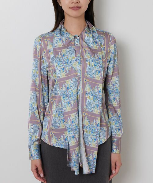 NARACAMICIE / ナラカミーチェ シャツ・ブラウス | 【NARACAMICIE】GENIUS 森柄ボウタイ長袖ブラウス | 詳細5