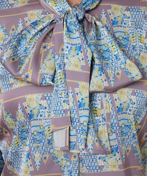 NARACAMICIE / ナラカミーチェ シャツ・ブラウス | 【NARACAMICIE】GENIUS 森柄ボウタイ長袖ブラウス | 詳細6