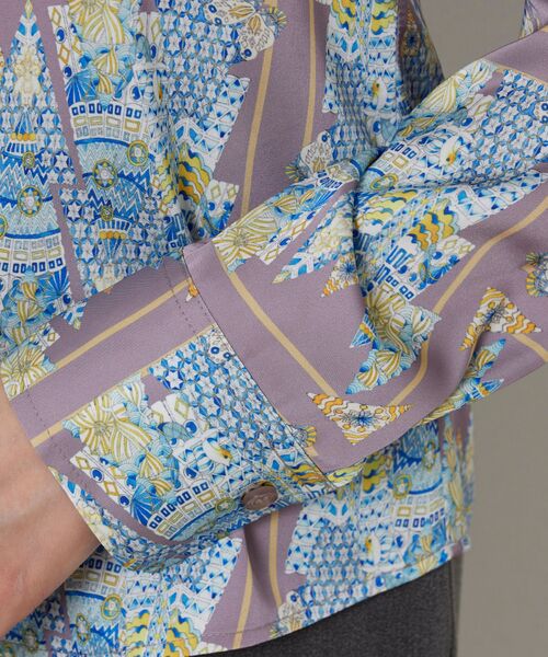 NARACAMICIE / ナラカミーチェ シャツ・ブラウス | 【NARACAMICIE】GENIUS 森柄ボウタイ長袖ブラウス | 詳細8