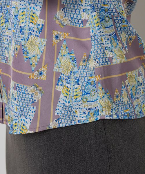 NARACAMICIE / ナラカミーチェ シャツ・ブラウス | 【NARACAMICIE】GENIUS 森柄ボウタイ長袖ブラウス | 詳細9