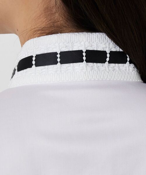 NARACAMICIE / ナラカミーチェ シャツ・ブラウス | 【NARACAMICIE】ツイルレースカラー長袖シャツ | 詳細7