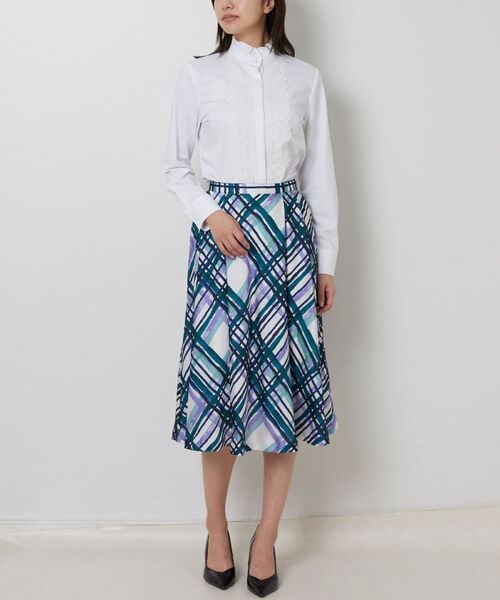 NARACAMICIE / ナラカミーチェ シャツ・ブラウス | 【NARACAMICIE】衿フロントレース長袖ブラウス | 詳細11