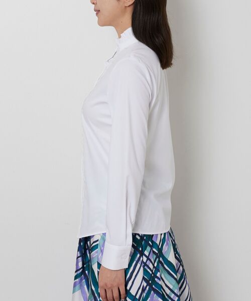 NARACAMICIE / ナラカミーチェ シャツ・ブラウス | 【NARACAMICIE】衿フロントレース長袖ブラウス | 詳細2