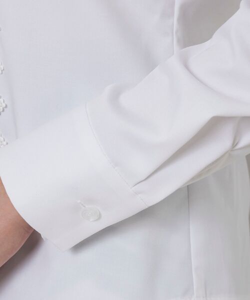 NARACAMICIE / ナラカミーチェ シャツ・ブラウス | 【NARACAMICIE】衿フロントレース長袖ブラウス | 詳細8