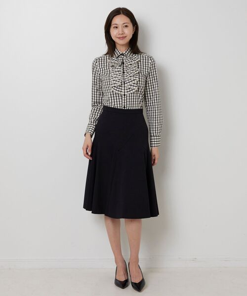 NARACAMICIE / ナラカミーチェ シャツ・ブラウス | 【NARACAMICIE】チェックフリル長袖シャツ | 詳細9