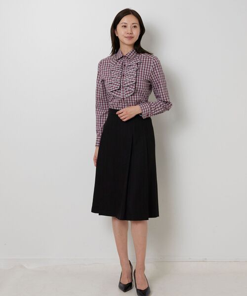 NARACAMICIE / ナラカミーチェ シャツ・ブラウス | 【NARACAMICIE】チェックフリル長袖シャツ | 詳細10