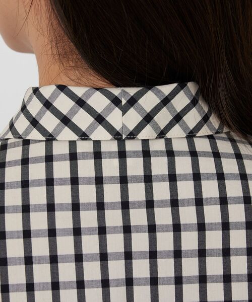 NARACAMICIE / ナラカミーチェ シャツ・ブラウス | 【NARACAMICIE】チェックスタンドカラー長袖シャツ | 詳細6